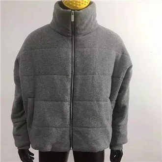 Manteau zippé à col mi-haut et ourlet DrawOrder