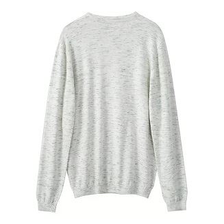 Pull tricoté en laine et nylon mélangés